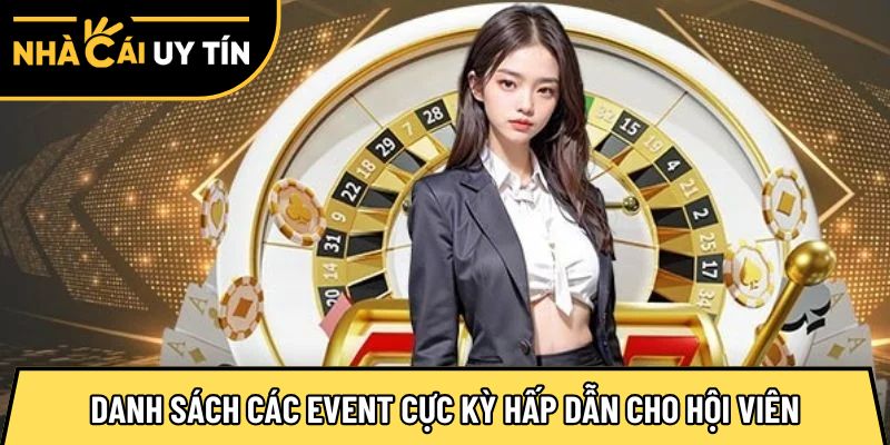 Danh sách các event cực kỳ hấp dẫn cho hội viên