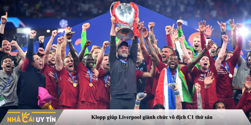 Klopp giúp Liverpool giành chức vô địch C1 thứ sáu