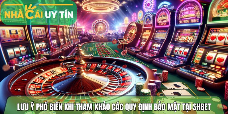 Một số lưu ý phổ biến khi anh em tham khảo các quy định bảo mật tại Shbet