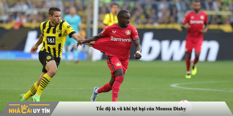 Tốc độ là vũ khí lợi hại của Moussa Diaby